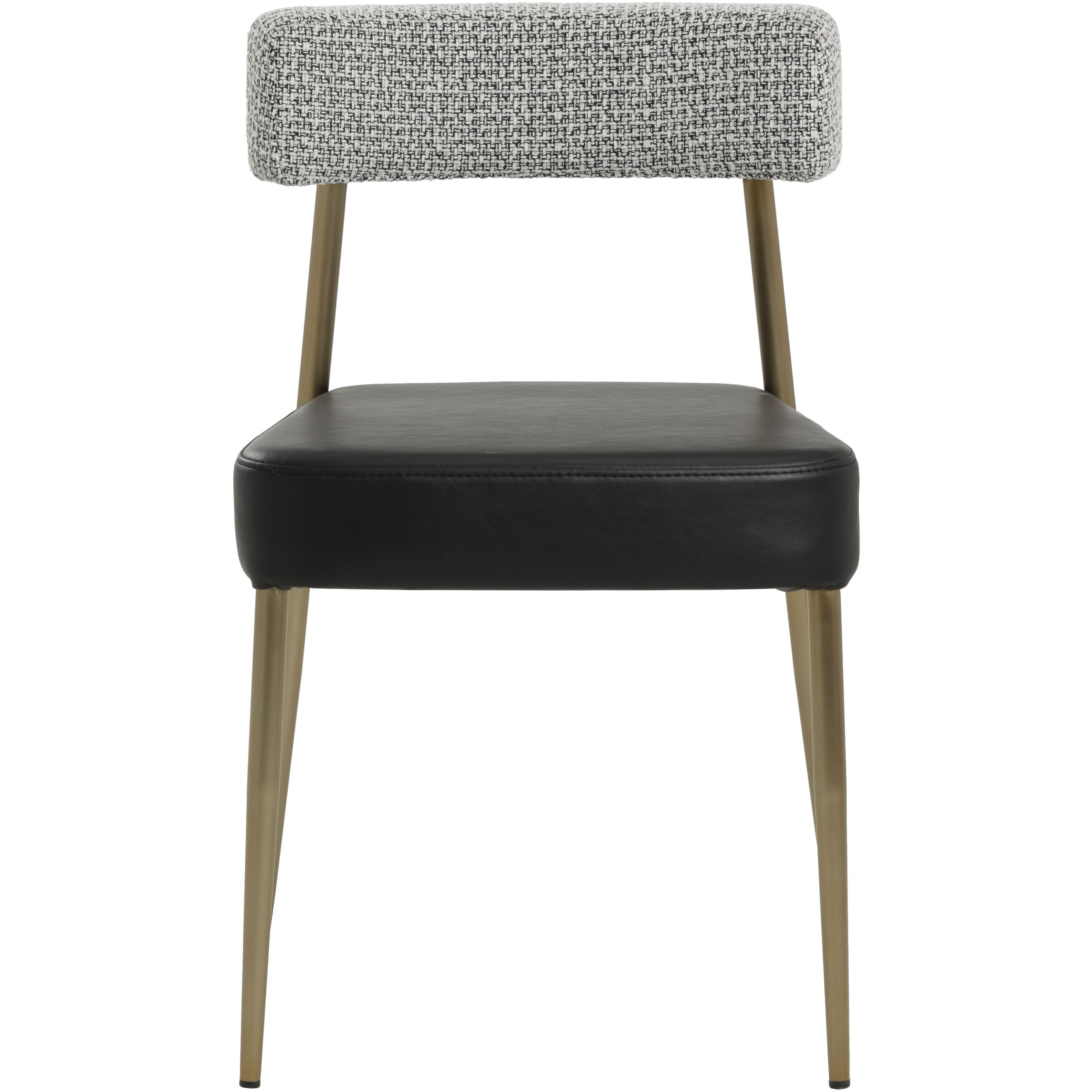 Ashwin Bravo Black / Helios Check Black Stackable Dining Chair